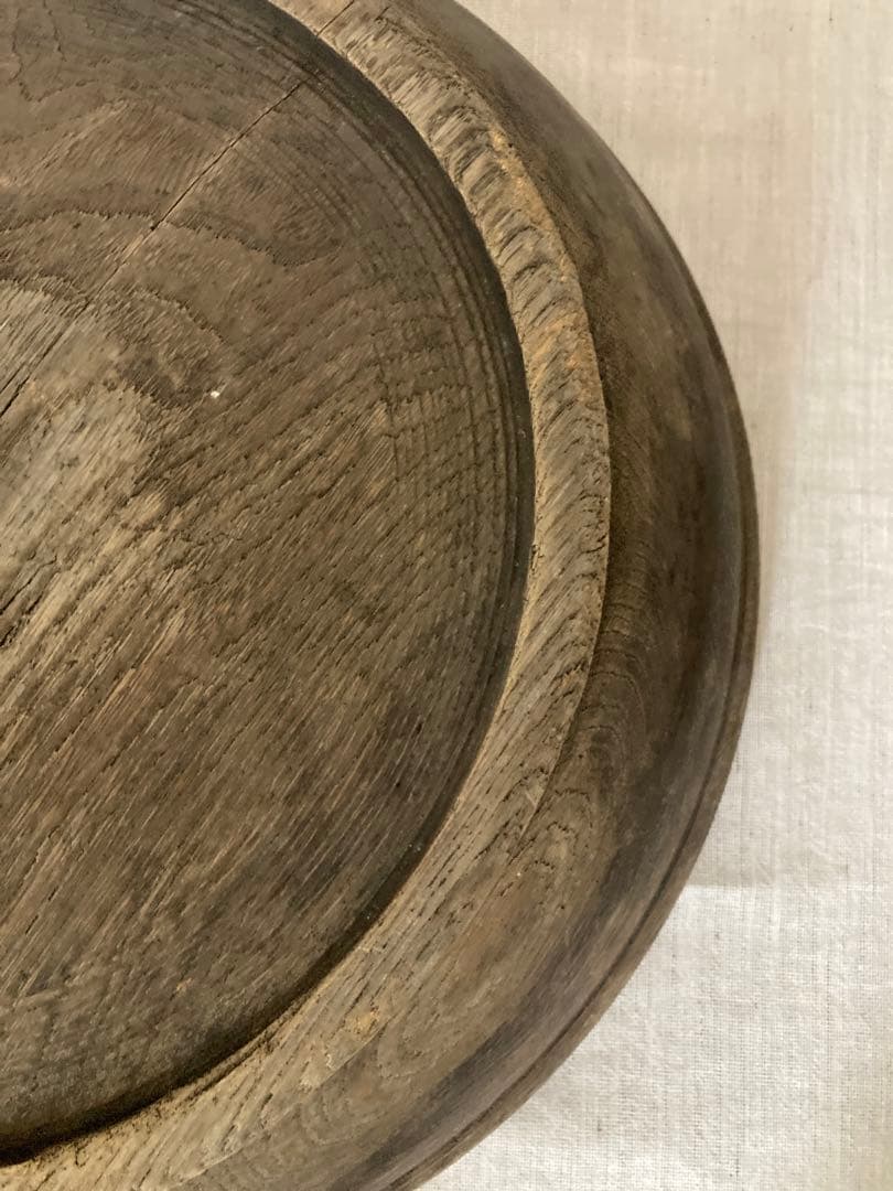 こね鉢　古道具　アンティーク　木製　木皿　蕎麦打ち　アート　無垢　木彫