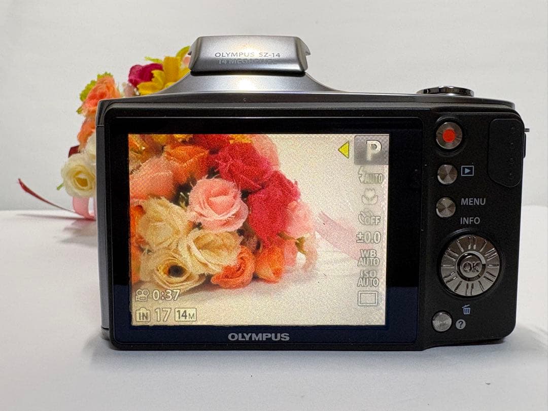 OLYMPUS SZ-14コンパクトカメラ コンデジ デジカメ 難あり