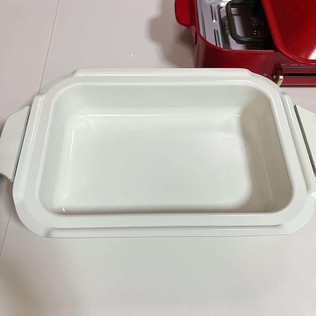 BRUNO コンパクトホットプレート【レッド】美品！ 5種プレートセットです