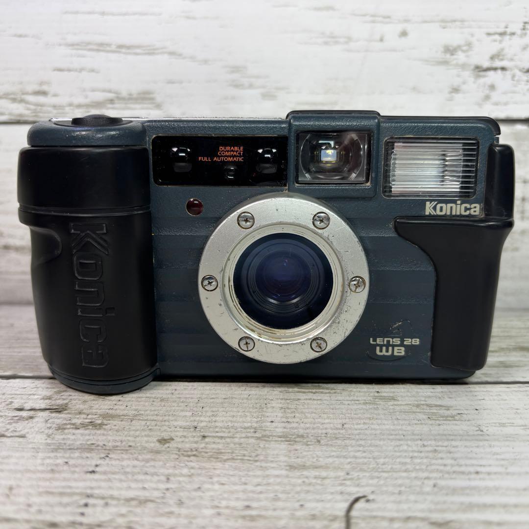 【動作良好】Konica フィルムカメラ 現場監督 LENS 28 WB