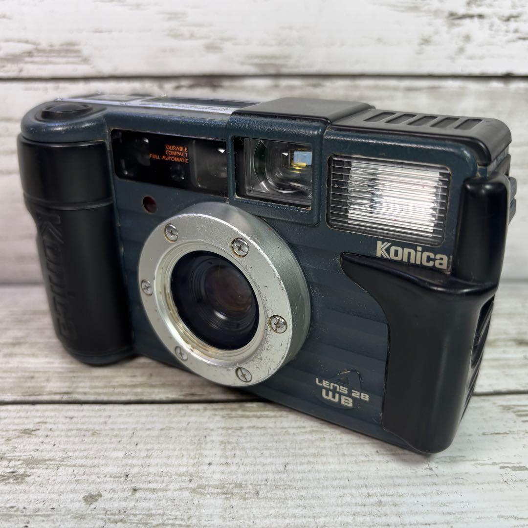 【動作良好】Konica フィルムカメラ 現場監督 LENS 28 WB