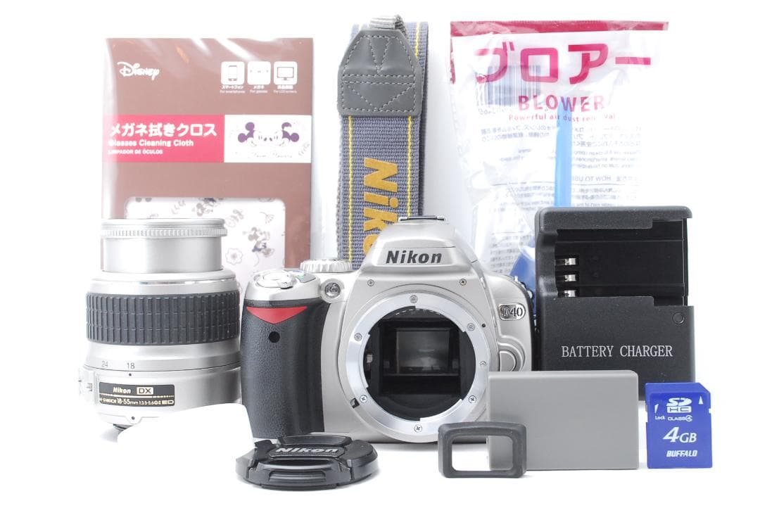 【希少カラー　グレー】Nikon D40　スマホ転送　小型軽量　旅行　卒園　入園