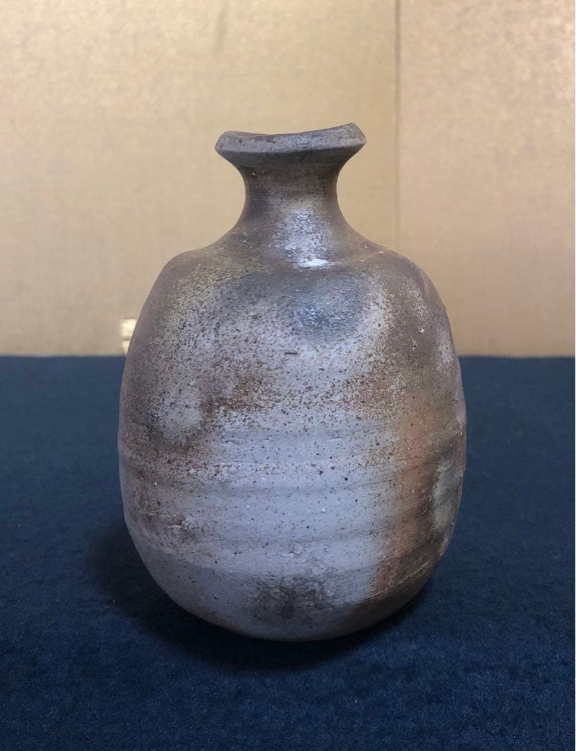 《R》備前焼 徳利 佐藤苔助 栞 共布 共箱　260225こ1