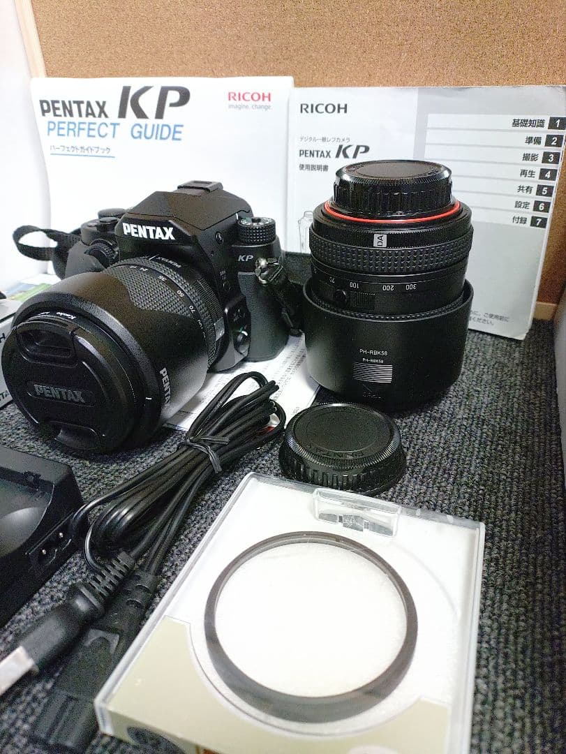114☆ 美品 PENTAX ペンタックス KP 一眼レフカメラ ダブルレンズ
