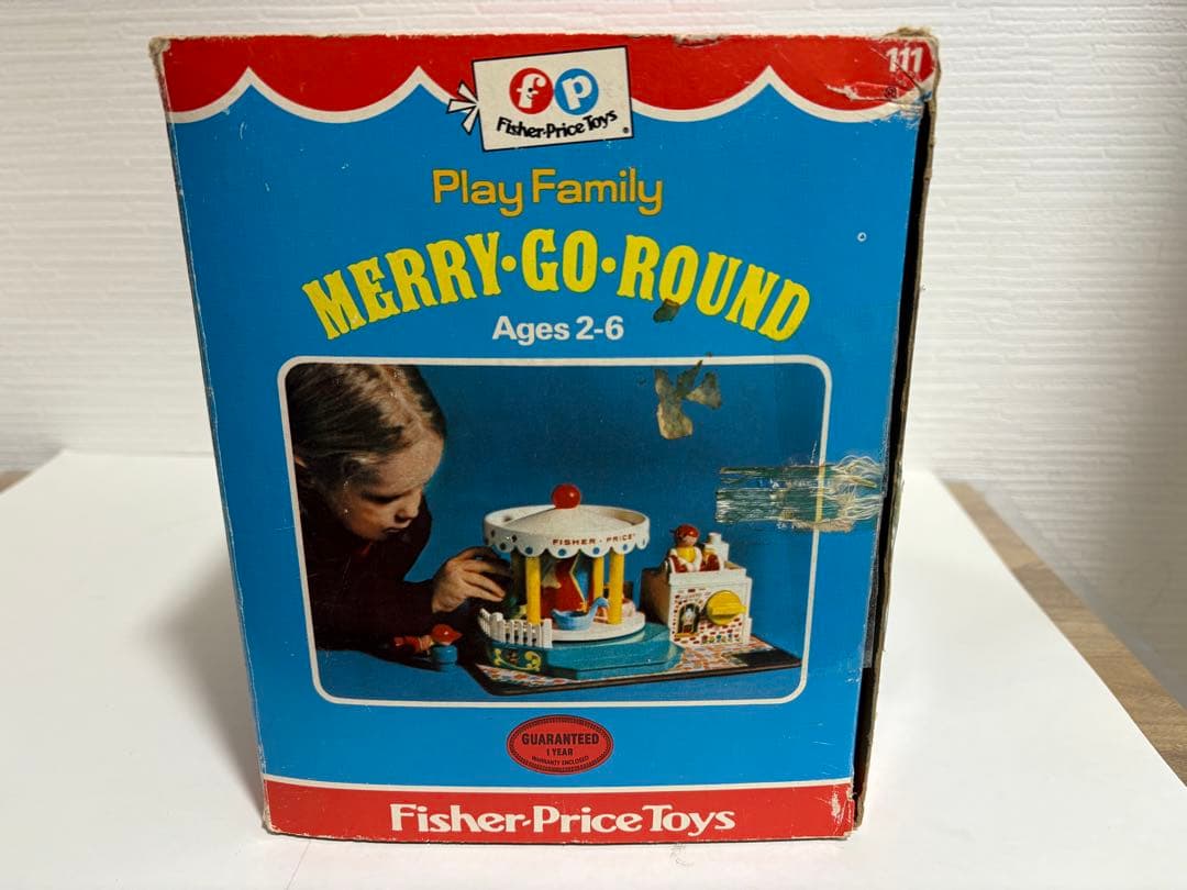 箱付き　1972 ヴィンテージ　フィッシャープライス　 メリーゴーランド