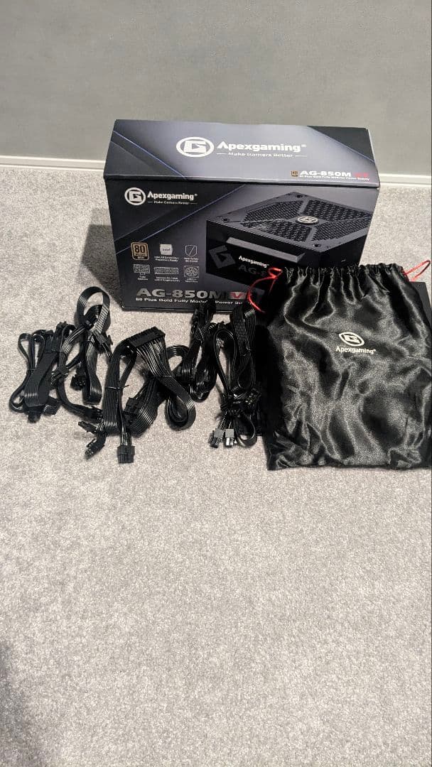 Apexgaming AG 80 PLUS GOLD認証 850W ATX電源