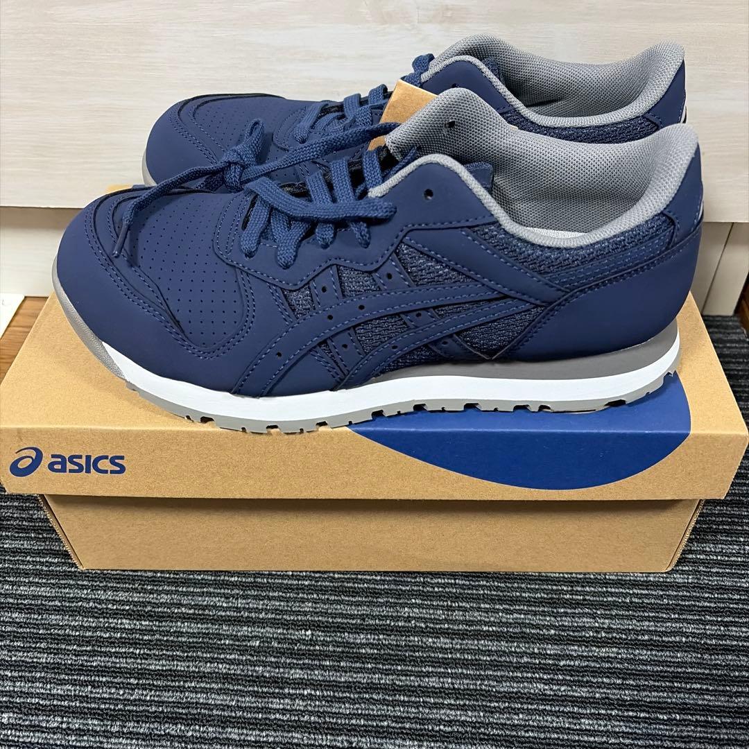 ASICS WINJOB CP208 安全靴 ネイビー 24.0cm WIDE