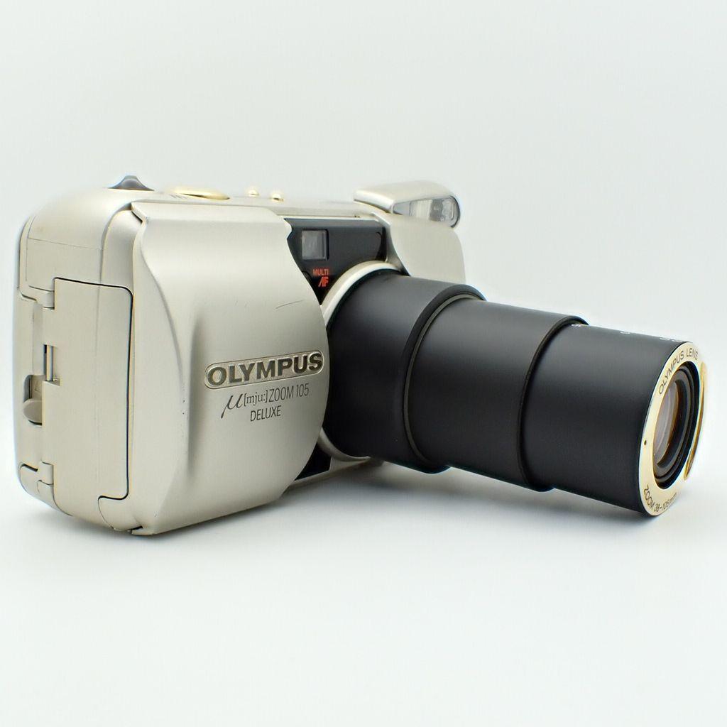 【動作確認済】OLYMPUS μ ZOOM 105 DELUX 電池&初期保証付