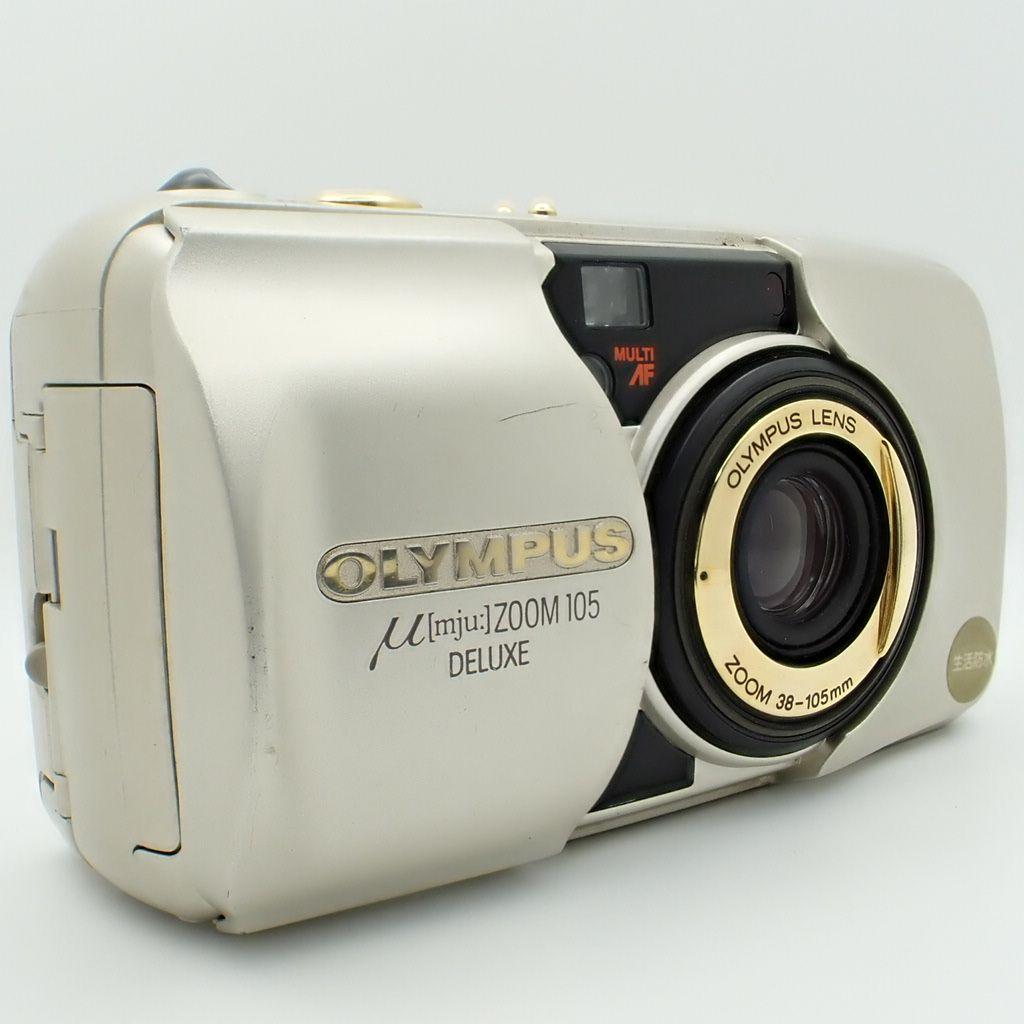 【動作確認済】OLYMPUS μ ZOOM 105 DELUX 電池&初期保証付