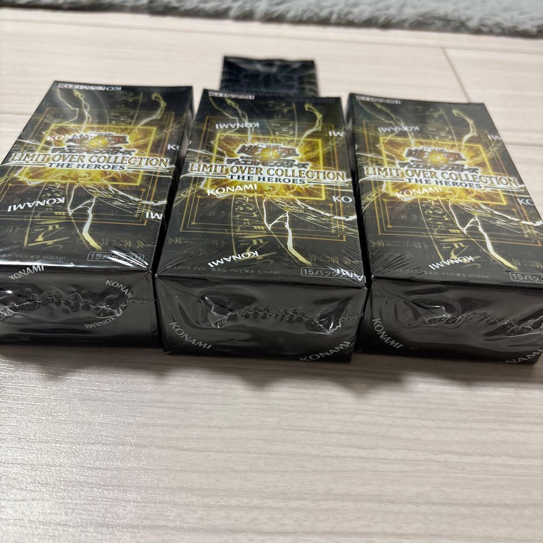 遊戯王リミットオーバーコレクション　ヒーローズ　3BOXシュリンク付　プロモ付
