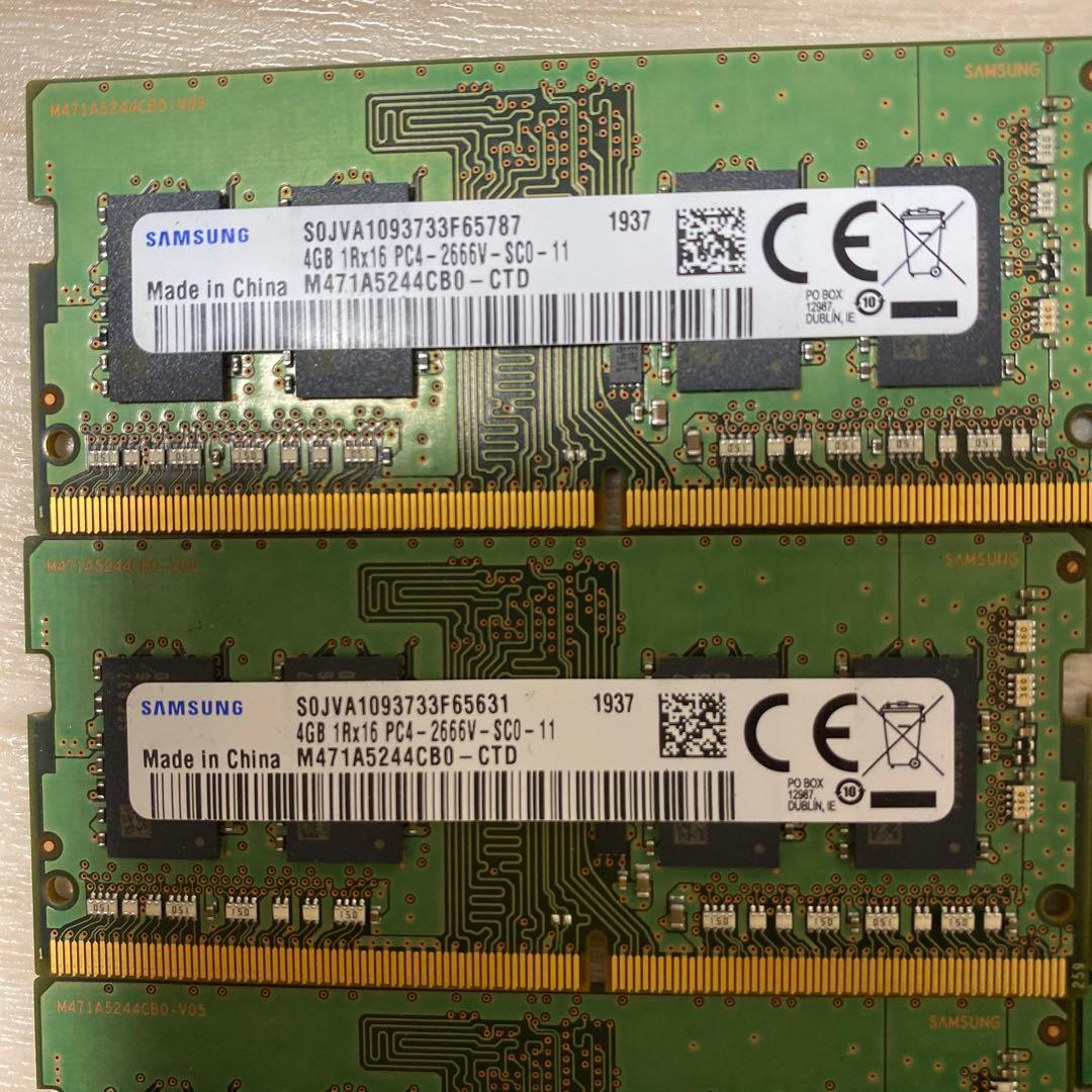 SAMSUNG 4GB PC4-2666V メモリー　ノートPC 34枚