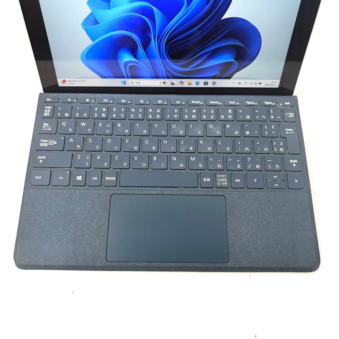 バッテリー新品同様！Surface Go 8GB キーボード付き　オフィス