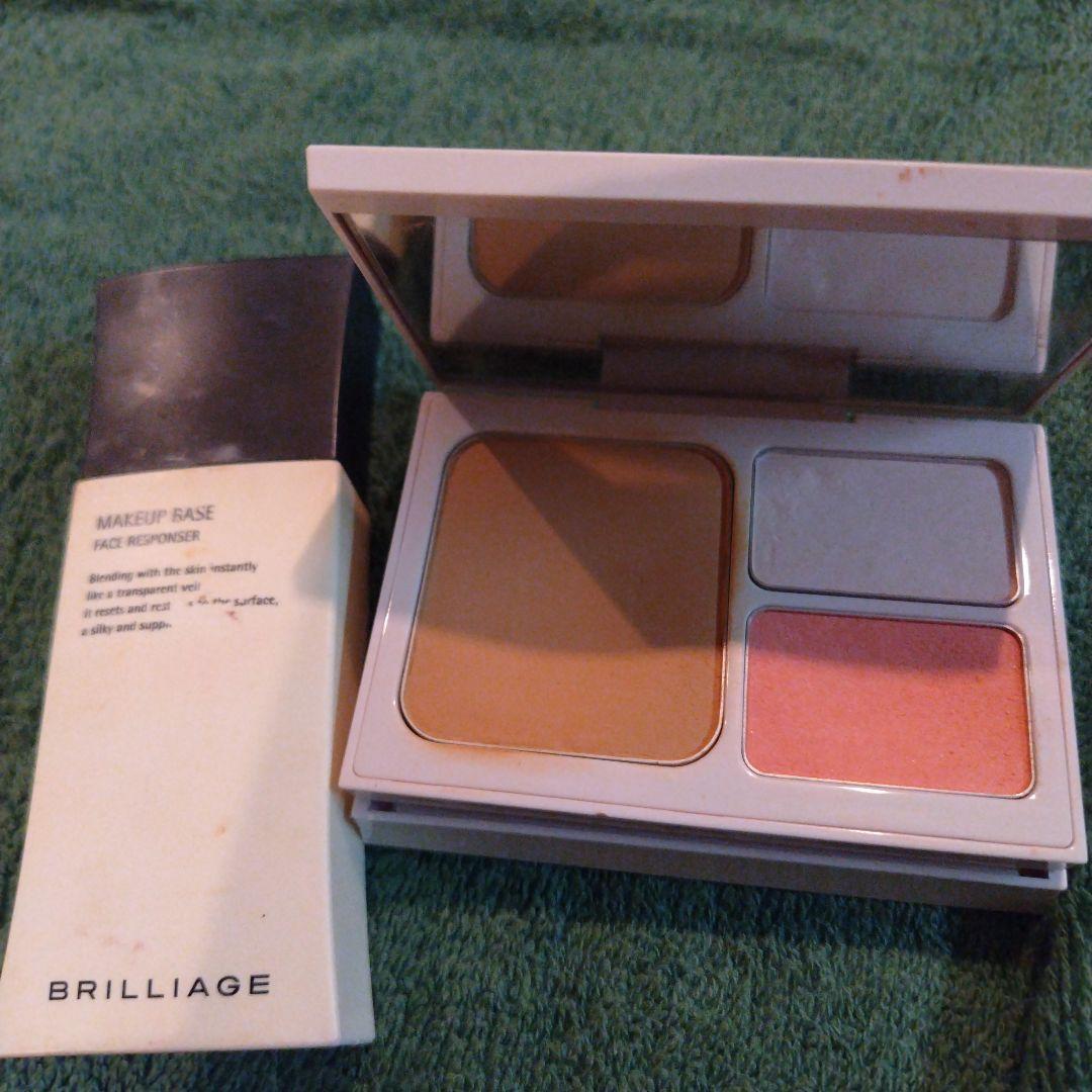 BRILLIAGE メイクアップベース 化粧下地 ＆ファンデチークパレット