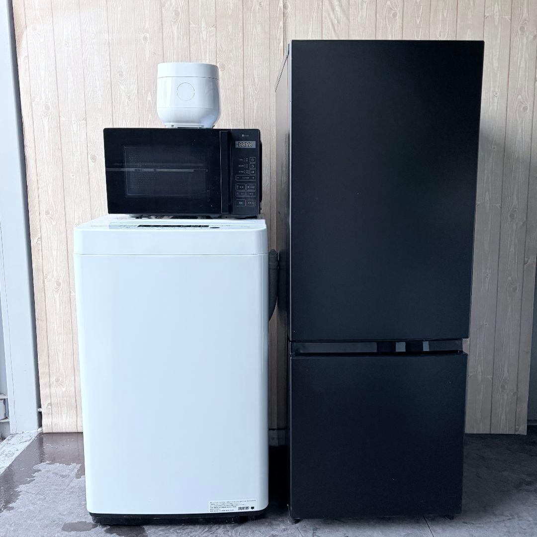 配送設置無料！高年式純正メーカー冷蔵庫・洗濯機＋レンジ・炊飯器4点セット！超美品