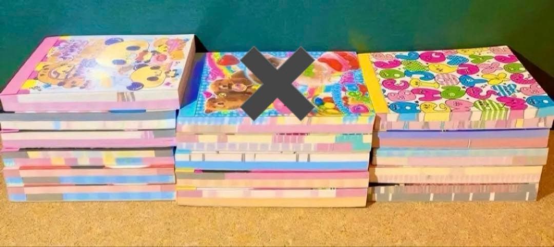 懐かし♪【★15年程前の年代物★】カミオジャパン 平成レトロ ミニメモ帳16冊