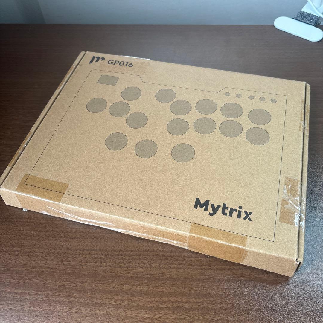 【新品未使用】Mytrix アケコン レバーレス 薄型ロープロ16ボタン