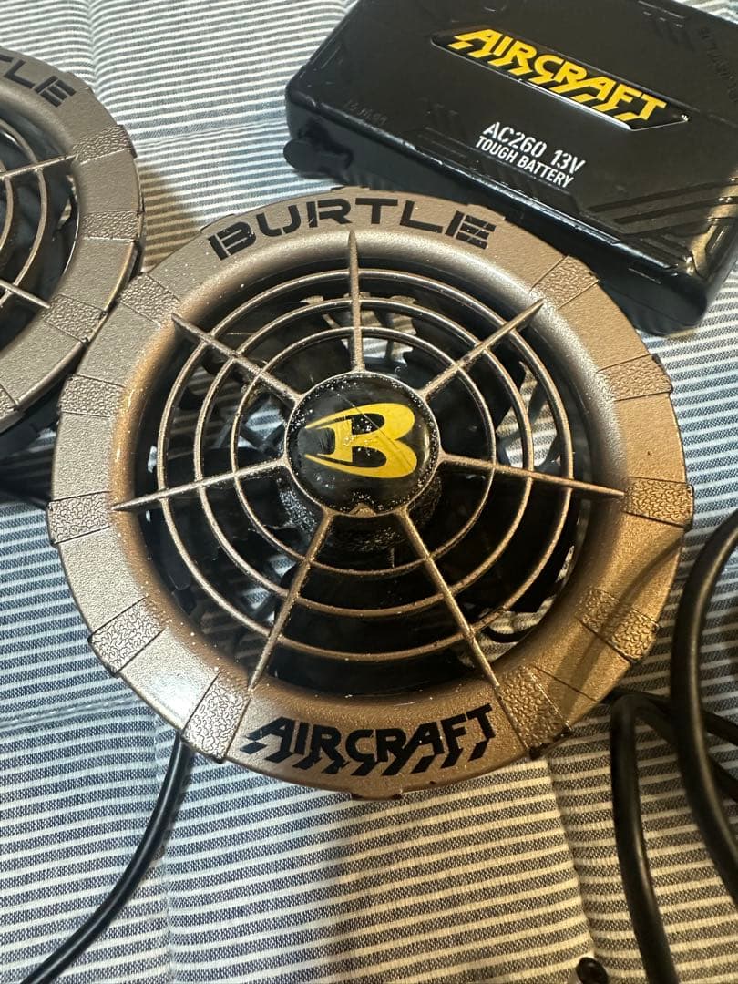 BURTLE AIRCRAFT 扇風機　片側ジャンク品