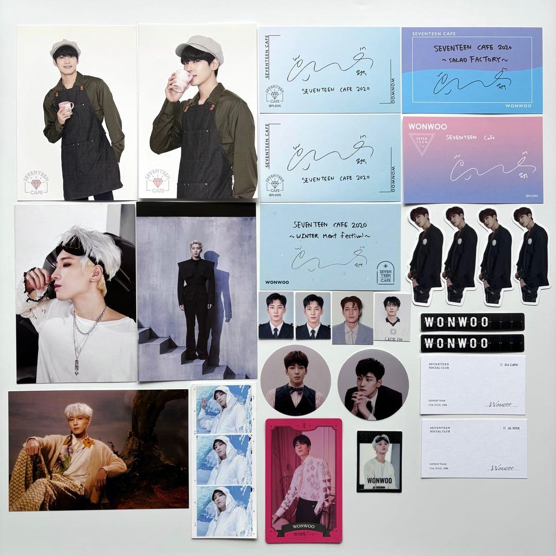 seventeen 缶バッジ　ワッペン　ペンライトアクセサリー　アクスタ　ウォヌ