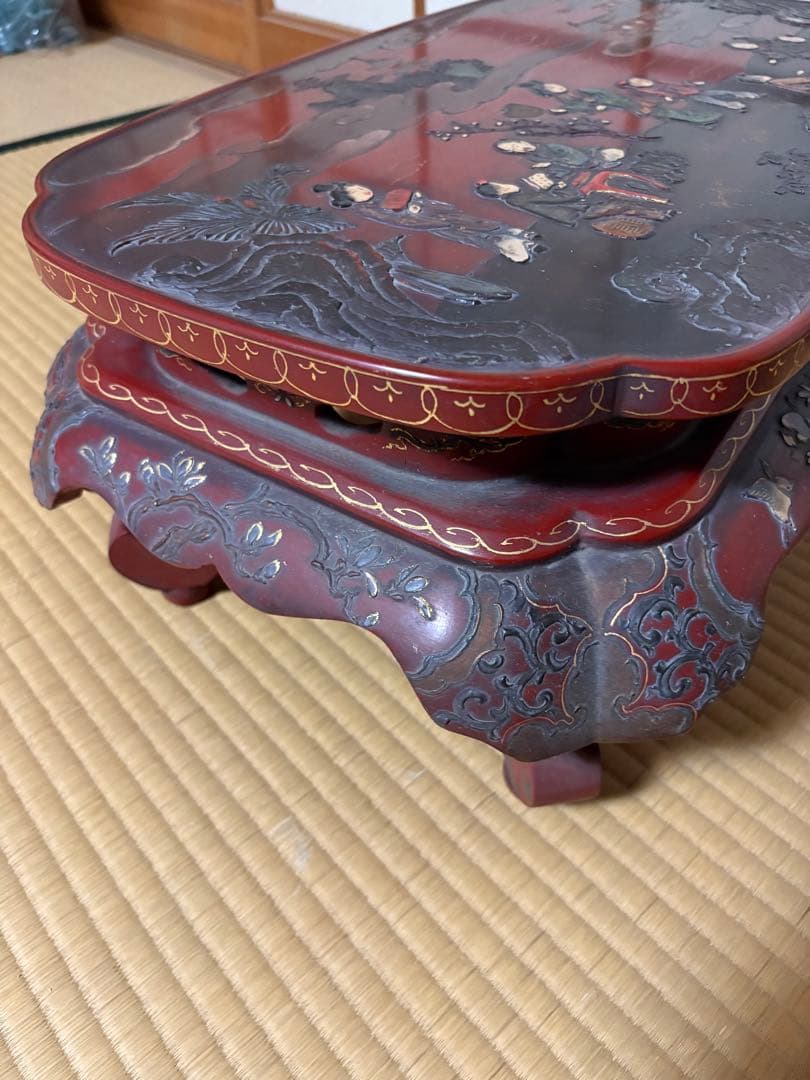 アンティーク飾り台　香炉台　花台　骨董