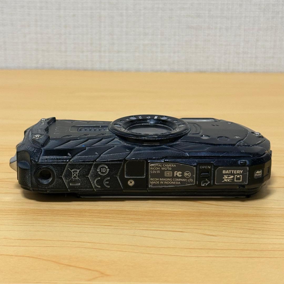 【防水機能付】RICOH WG-50 ブラック デジタルカメラ