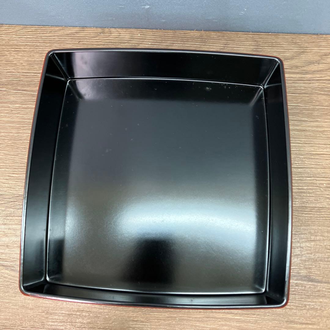E-1 重箱 三段重 朱塗り 金彩もみじ 弁当箱 お正月 運動会 漆器 キッチン