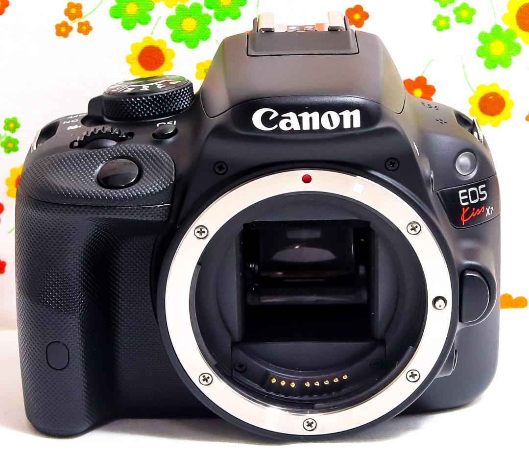 Canon kiss x7☆スマホ転送♪☆超小型・軽量☆超望遠ダブルレンズ付き