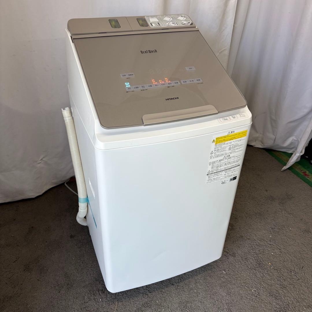 ★188　洗濯機　日立　【完全分解洗浄】　乾燥　9キロ　安い　綺麗　設置無料