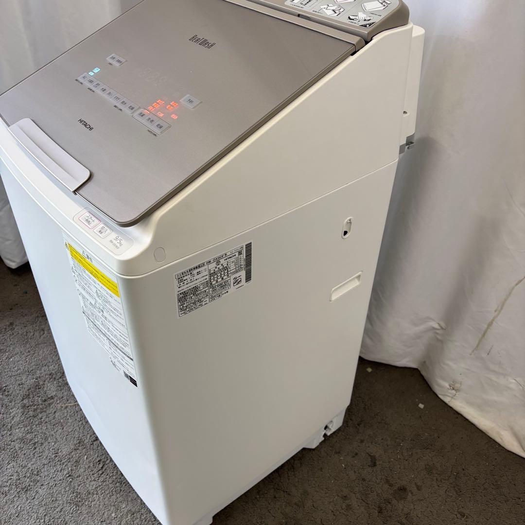 ★188　洗濯機　日立　【完全分解洗浄】　乾燥　9キロ　安い　綺麗　設置無料