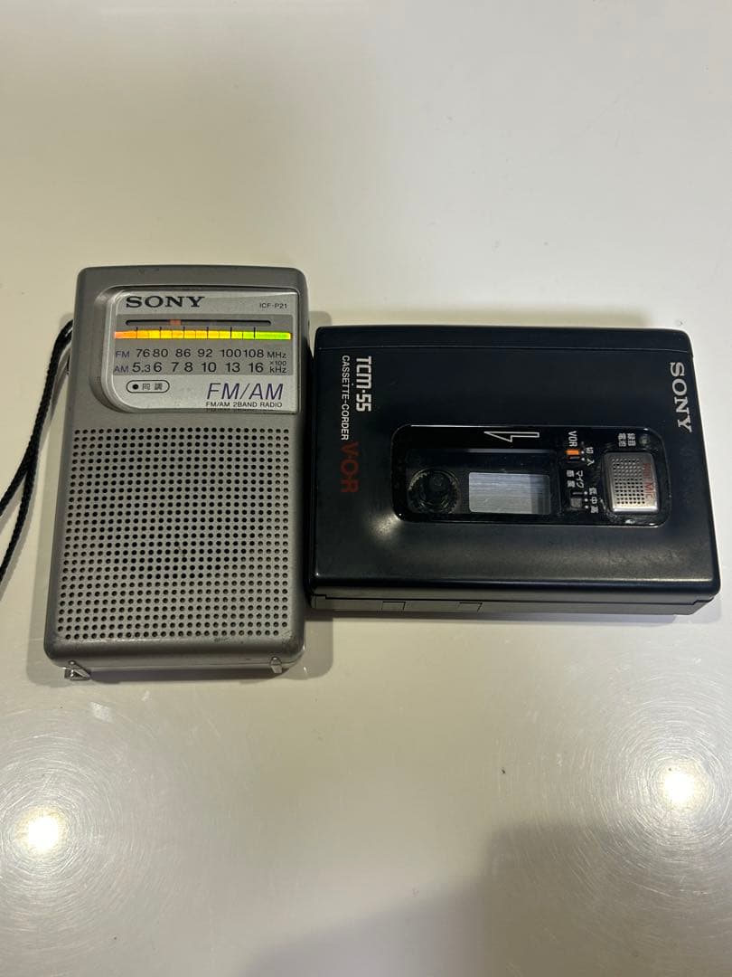 ポータブルプレーヤー SONY TCM-55 & SHARP MD-MS100 & Aiwa SL55