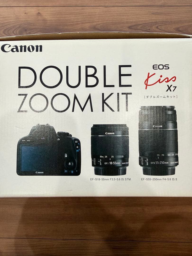 Canon 一眼レフカメラ　kiss x7 ダブルズームキット