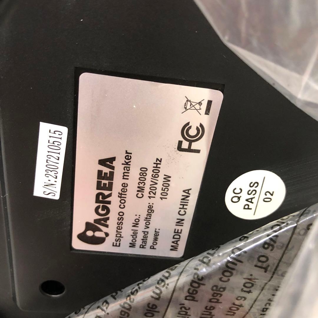 394-A AGREEA エスプレッソマシーン CM3080 60Hz 未使用