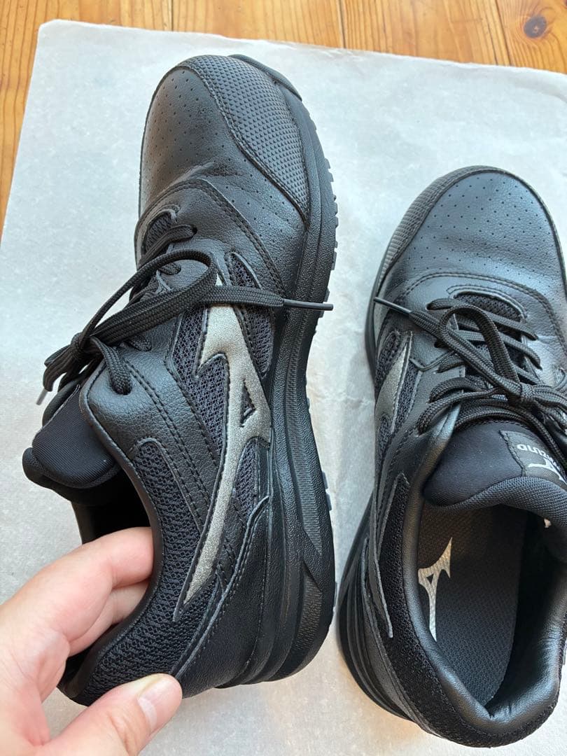 MIZUNO 安全靴　25㎝　ブラック　軽量 LSII 11L JSAA