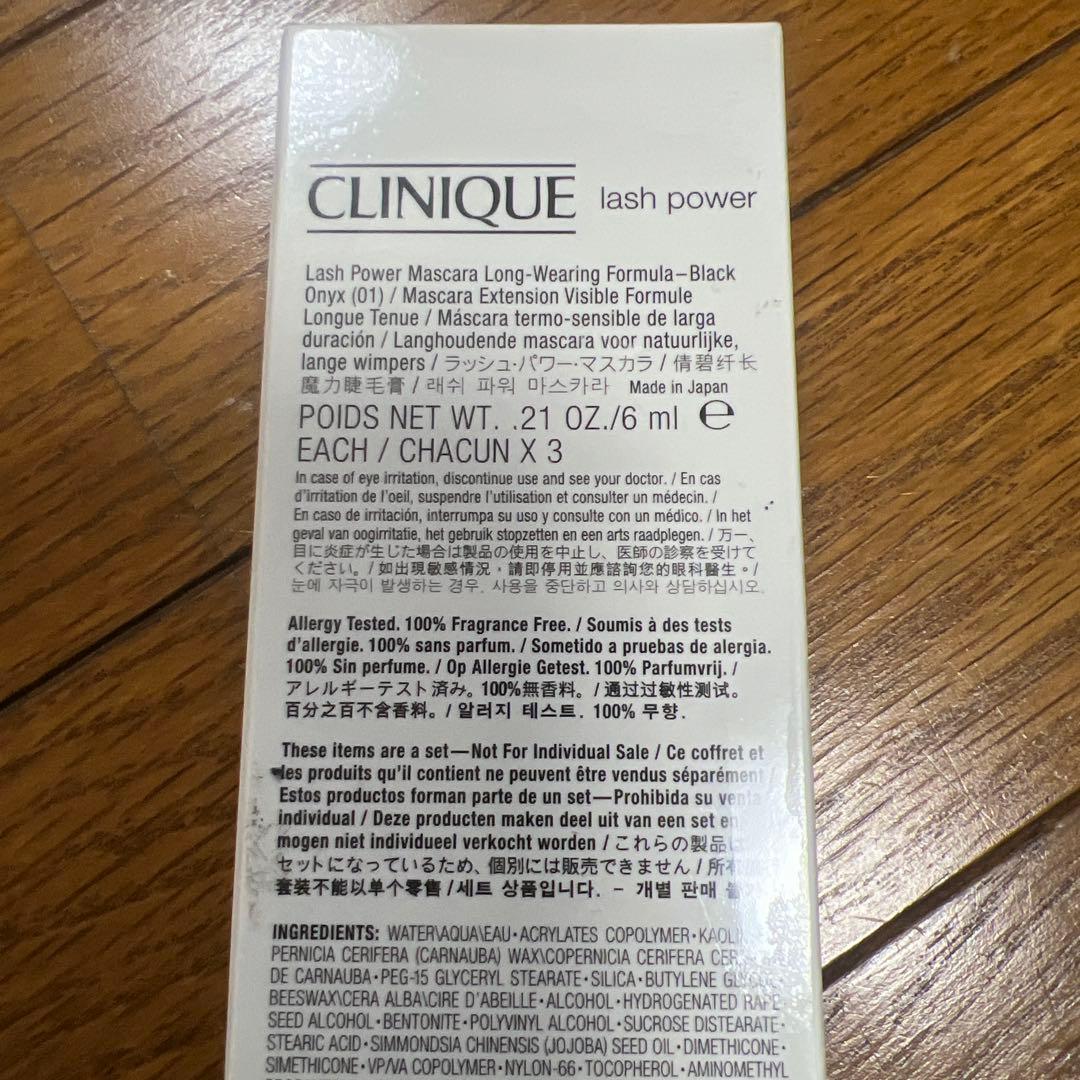 CLINIQUElashPowerMascara6ml4本テイクおまけつき