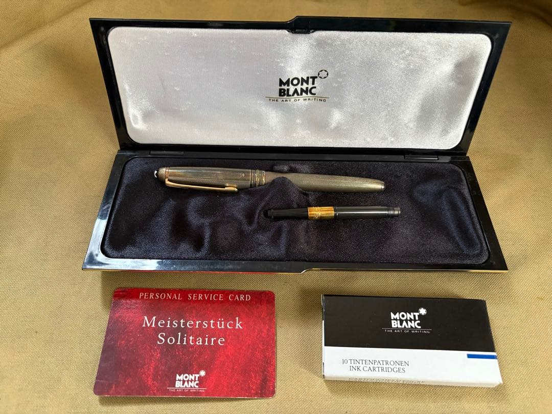 MONTBLANC 万年筆  スターリングシルバー  ペン先18K ／4810