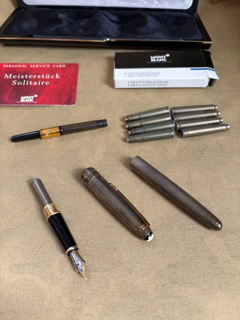 MONTBLANC 万年筆  スターリングシルバー  ペン先18K ／4810