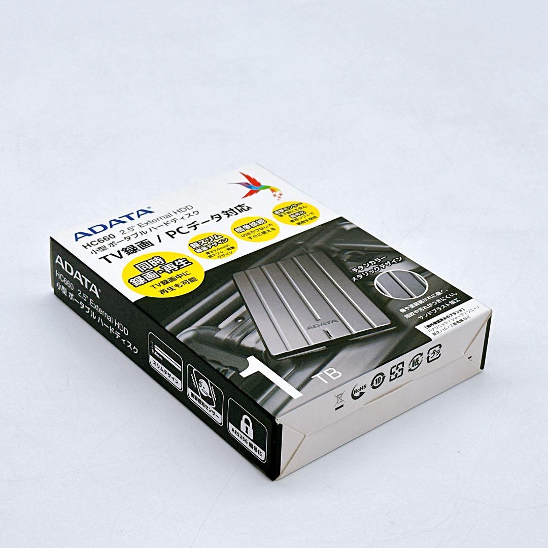 ADATA ポータブルHDD 1TB USB3.1 AHC660-1TU3