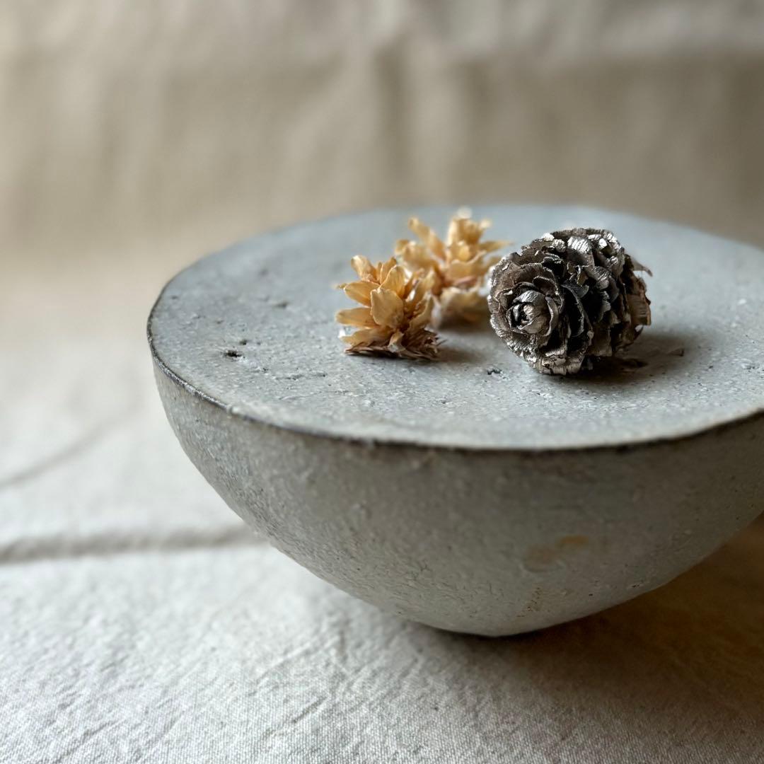 廣川智子 丸小 台皿 器 オブジェ 陶芸 作家