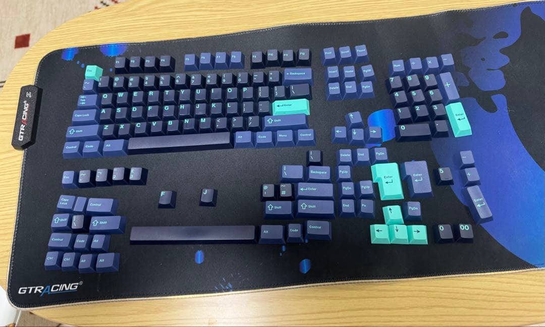 Tenet70 NaVy 自作キーボード+GMK keycap.