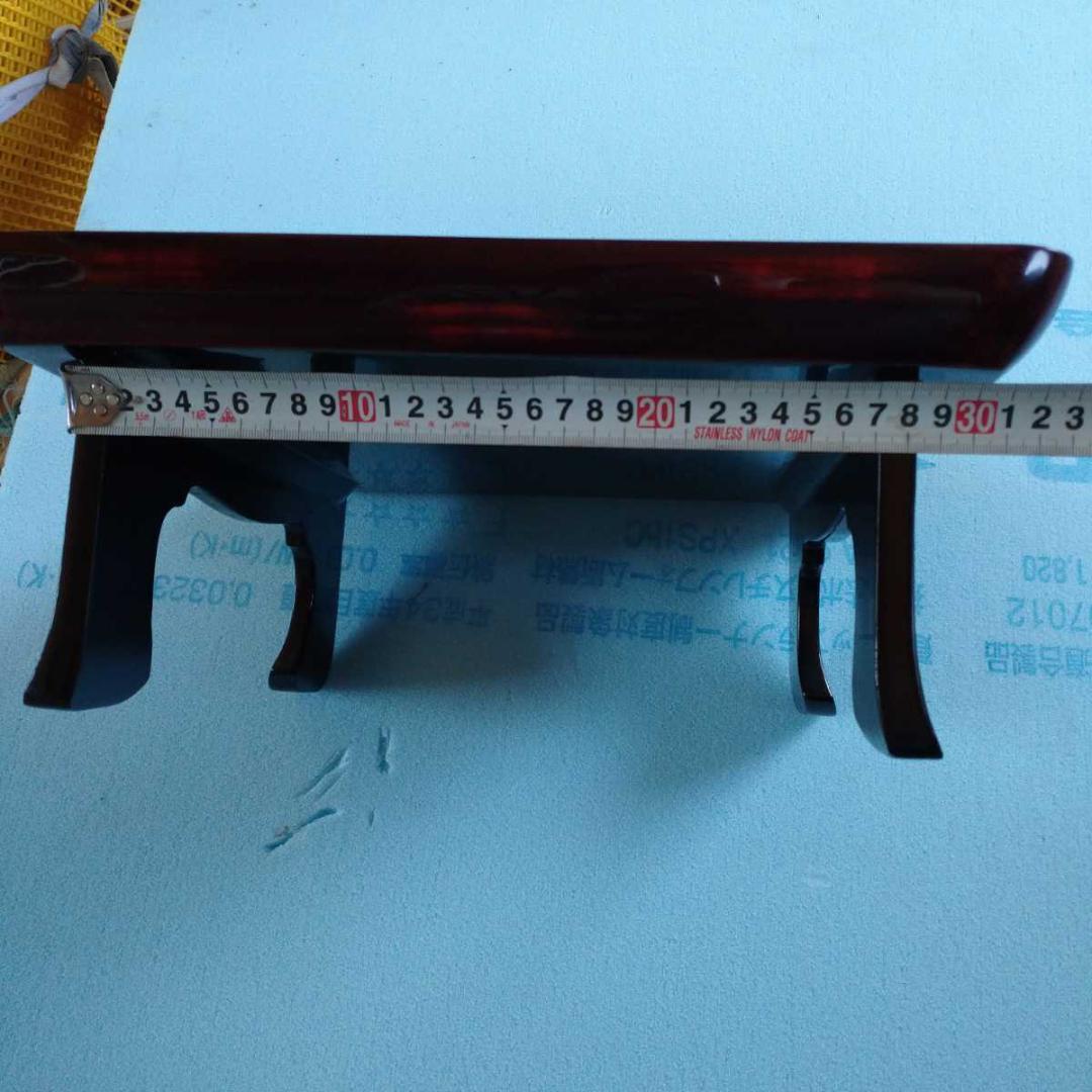 骨董漆塗り御膳台4点食事台お盆飯台
