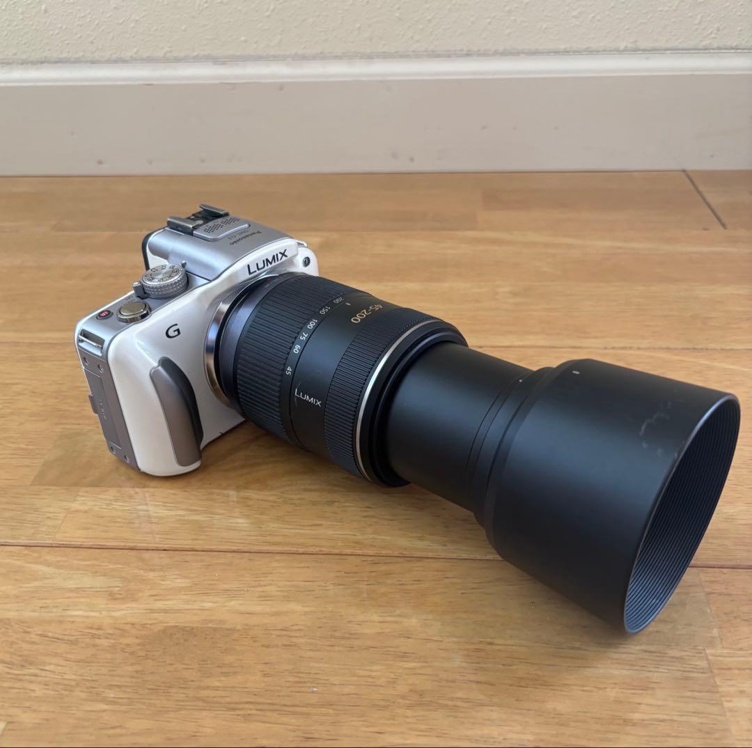 【美品】ミラーレス一眼カメラ LUMIX DMC-G3W ダブルズームレンズ