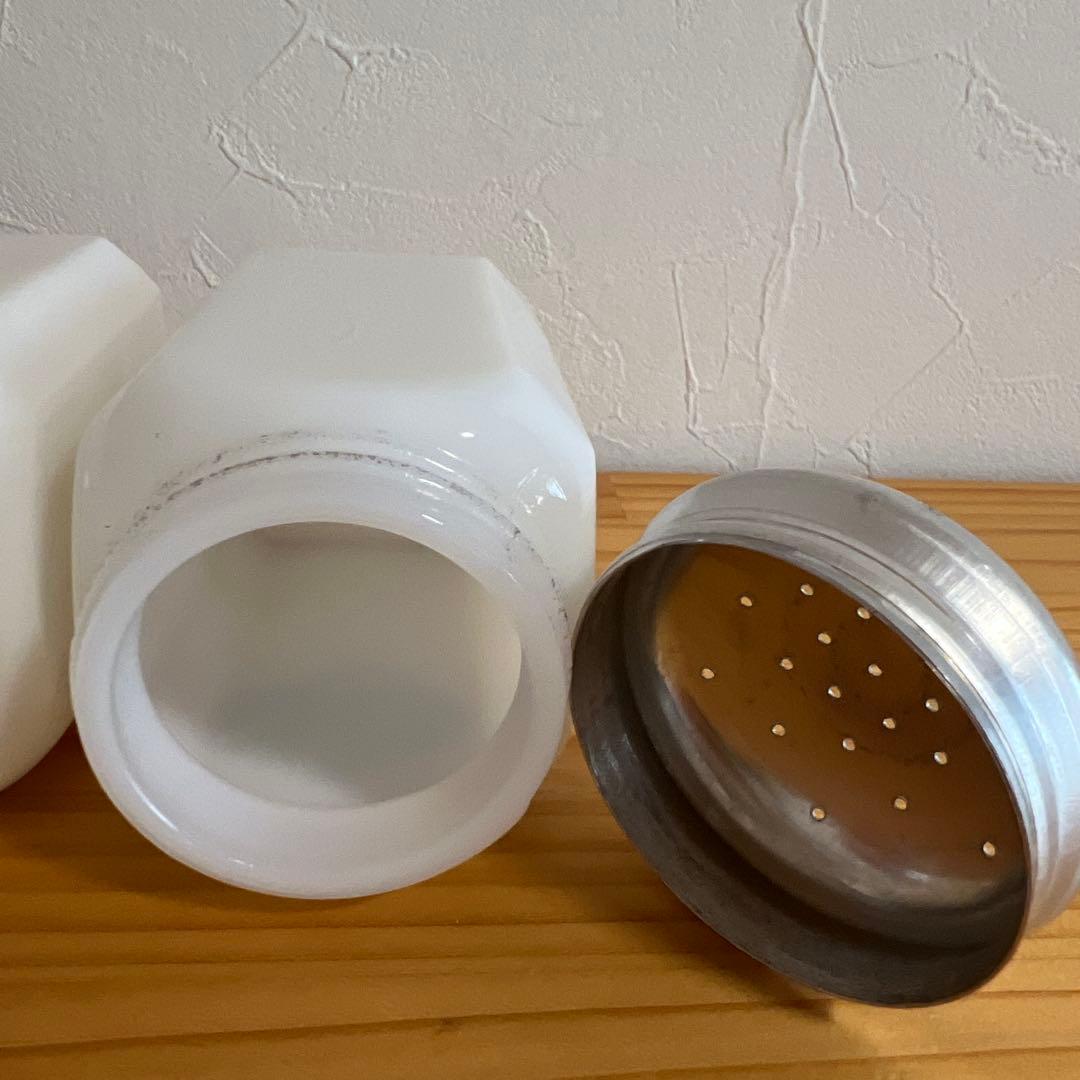 アンティーク 陶器製 塩コショウ入れ セット