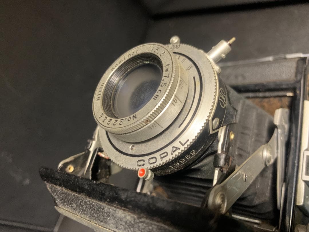 セミレオタックス アンティーク 昭和レトロ 蛇腹カメラ SEMI LEOTAX