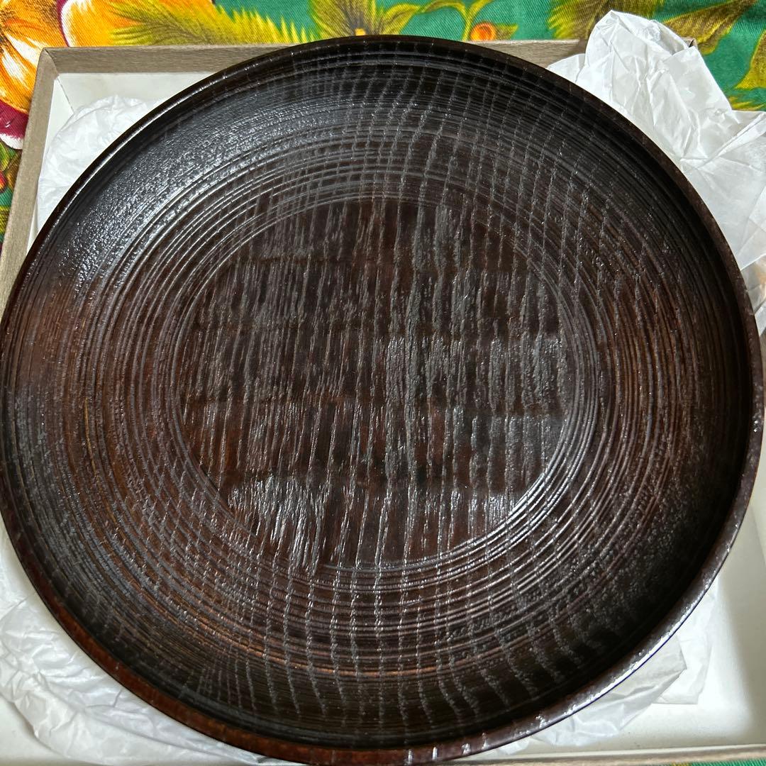 ★新品 激レア★ 三代　村瀬治兵衛　沢栗盆　茶道具　高級　治兵衛漆器 和食器