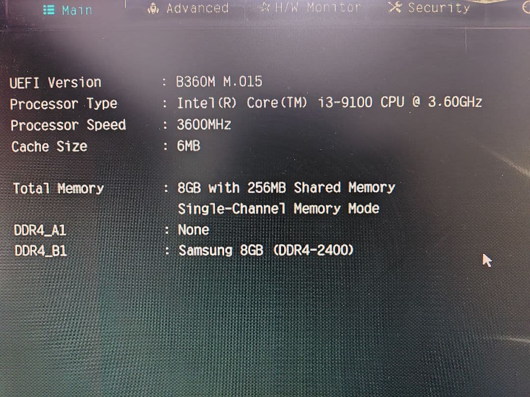 「ジャンク」B360＋i3＋DDR4 8GBセット