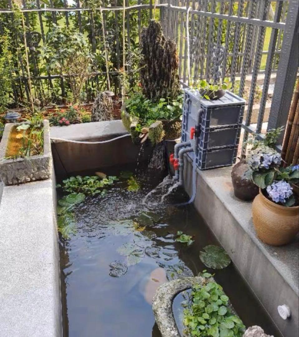 45w水中ポンプ付き万能濾過装置 池フィルター最高濾過装置(大)当日発送送料込み