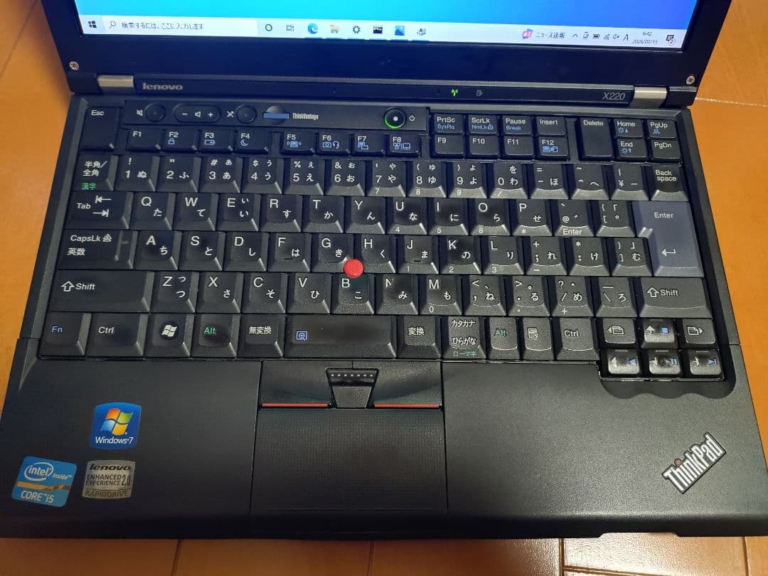 ThinkPad x220　Corei5 4GB/SSD128GB