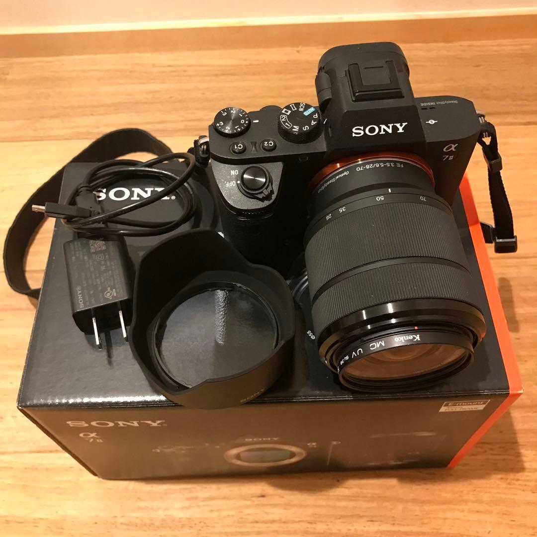 美品 SONY a7ii ズームレンズキット UVフィルター付き 使用回数少