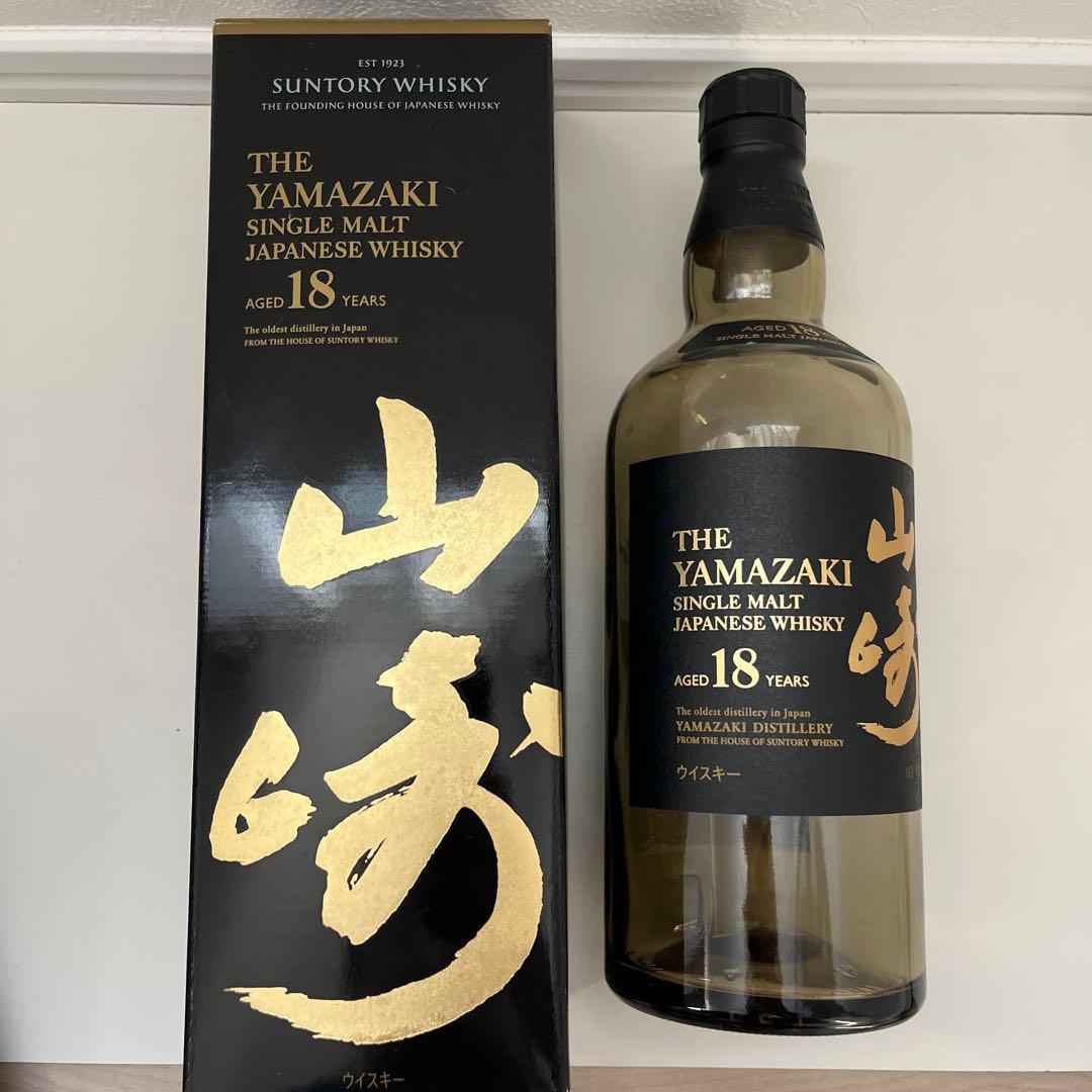 【空箱・空瓶】山崎 18年 シングルモルトウイスキー 700ml