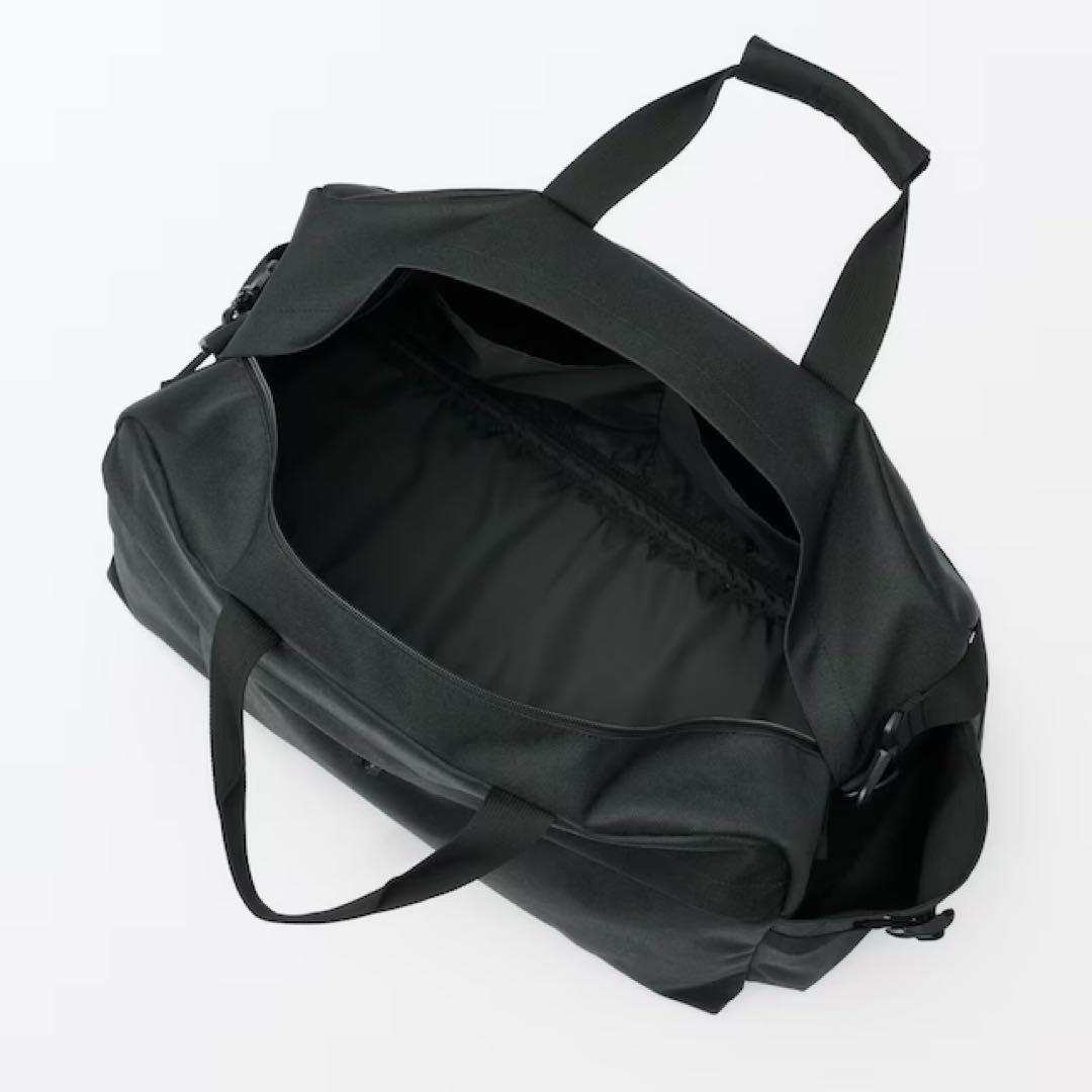 無印良品『撥水ボストンバッグ 32×50×23cm』ブラック