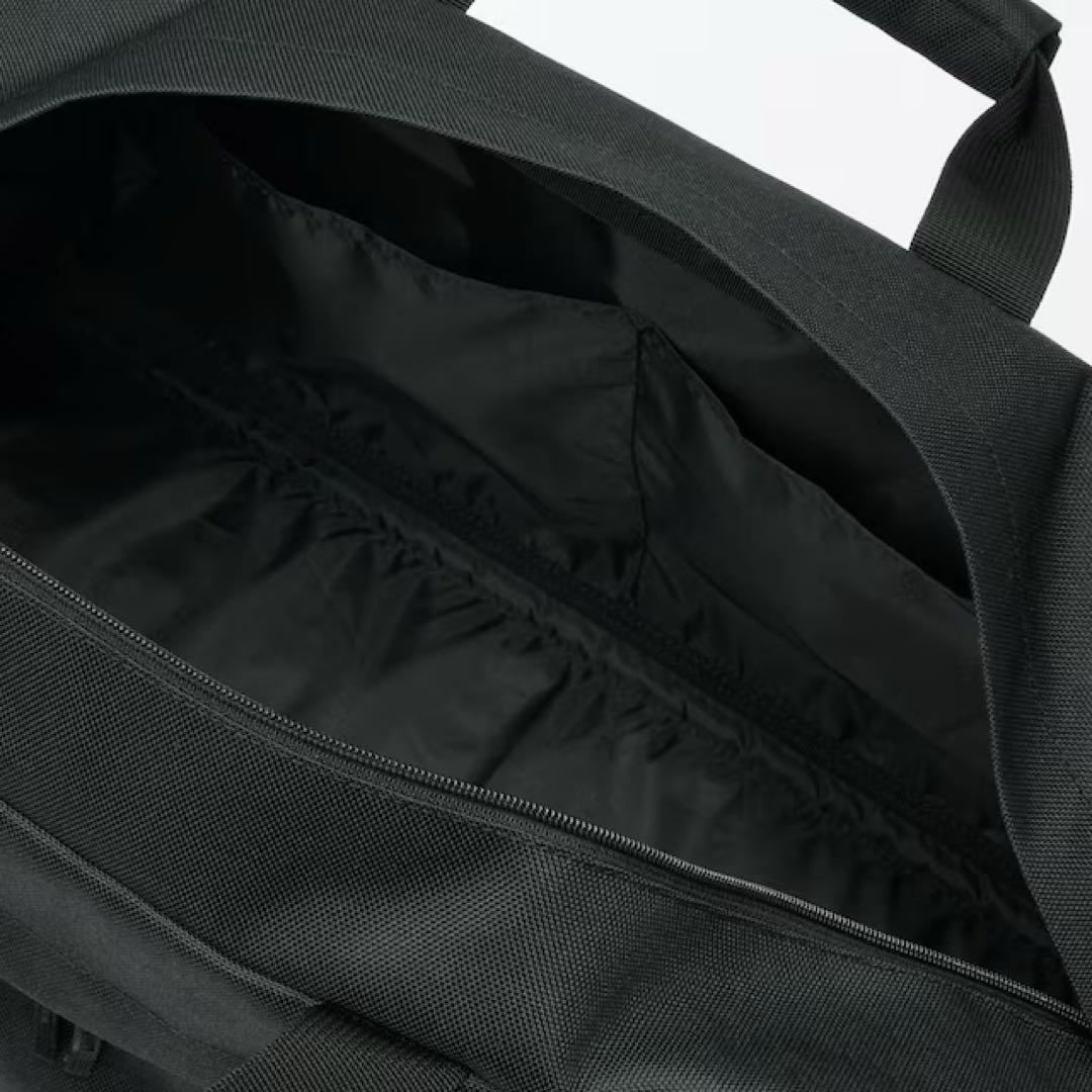 無印良品『撥水ボストンバッグ 32×50×23cm』ブラック